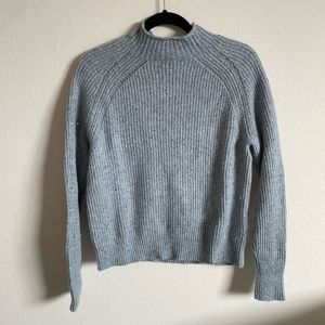 mock neck knit sweater